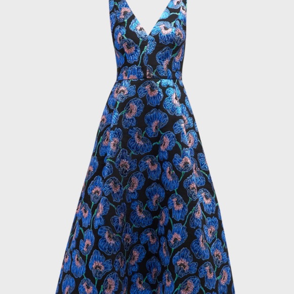 Carolina Herrera Poppy Jacquard Dress - Picture 4 of 5